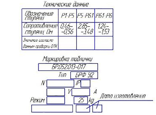 БРФ У2 БР.052.013-17