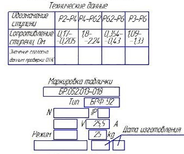 БРФ У2 БР.052.013-19