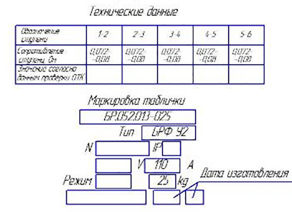 БРФ У2 БР.052.013-25